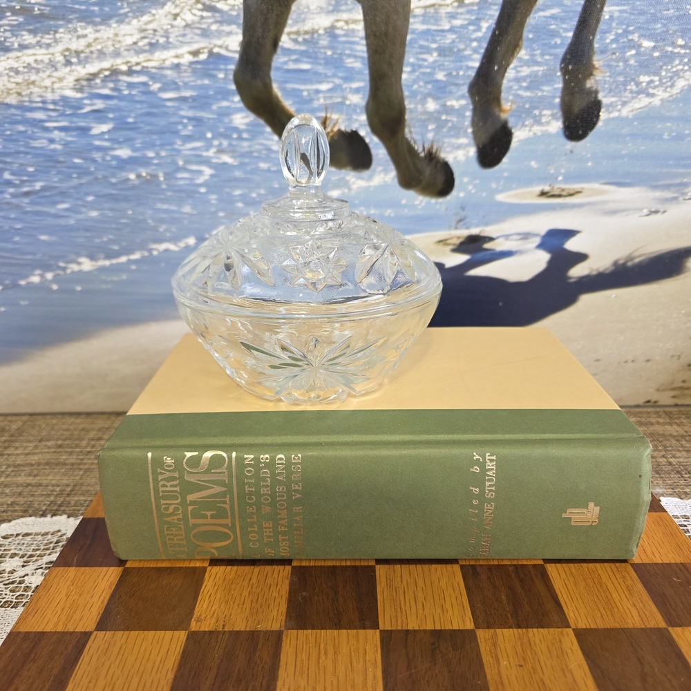 Anchor Hocking Clear Glass Candy Dish